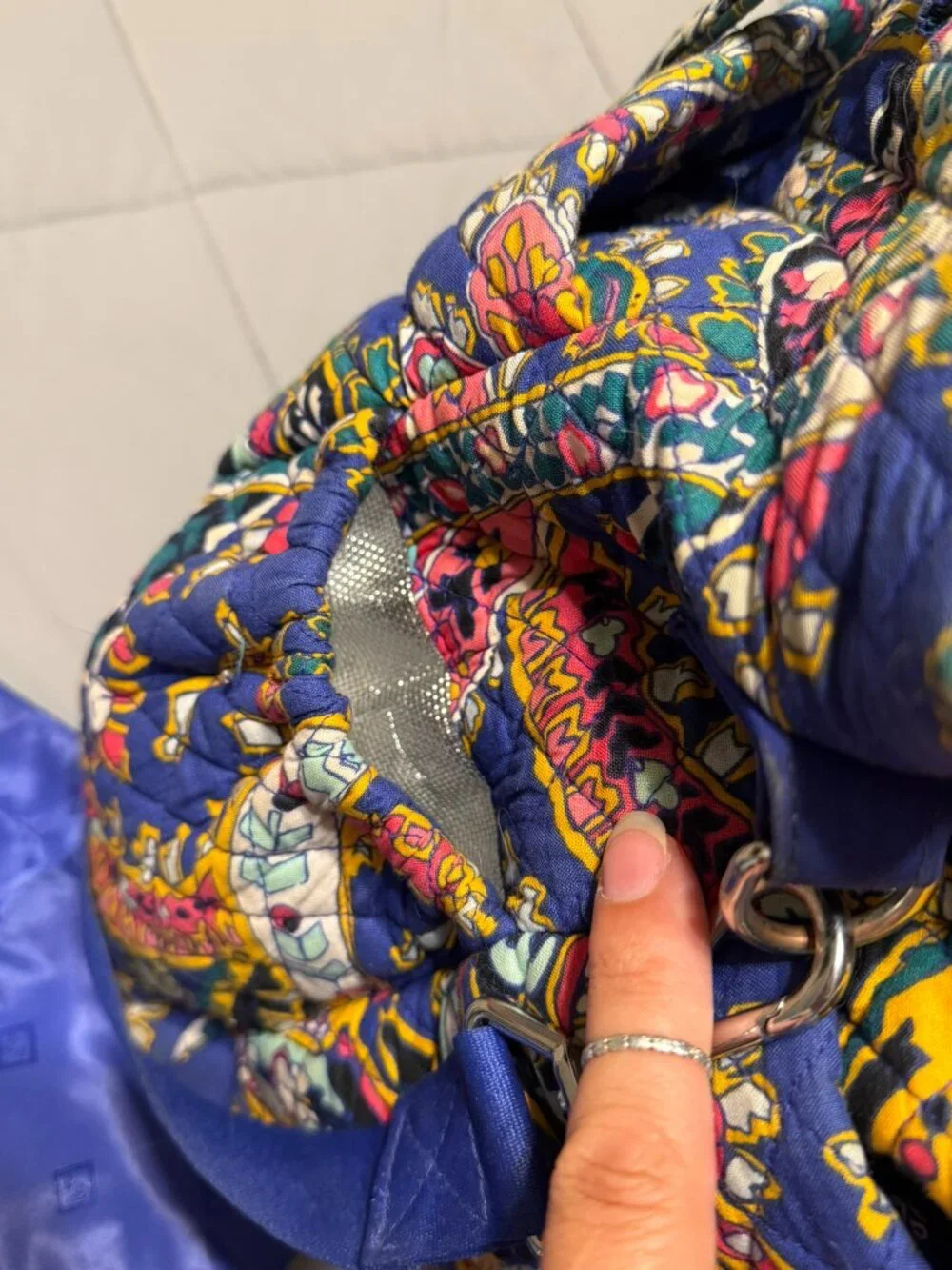 Vera Bradley Baby Diaper Bag Set w/ Changing Pad & Drawstring Pouch